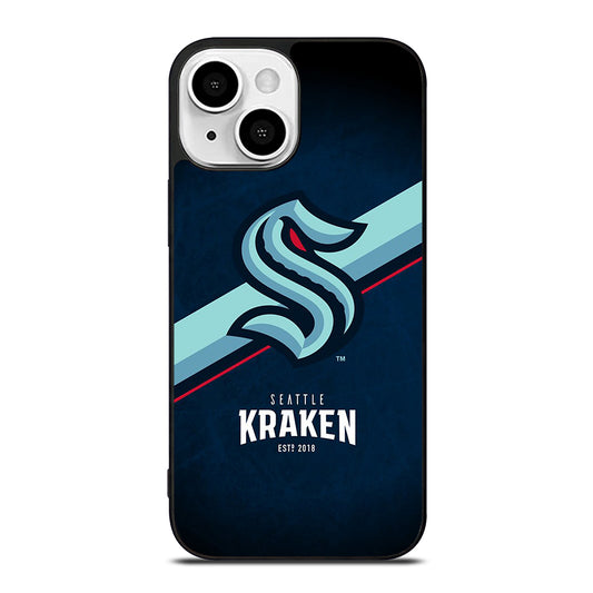 SEATTLE KRAKEN STRIPE LOGO iPhone 13 Mini Case Cover