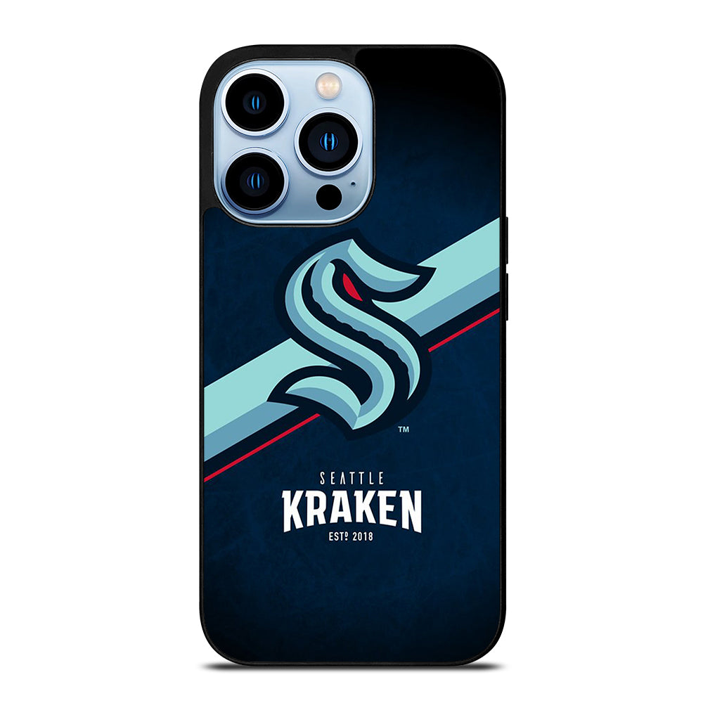 SEATTLE KRAKEN STRIPE LOGO iPhone 13 Pro Max Case Cover