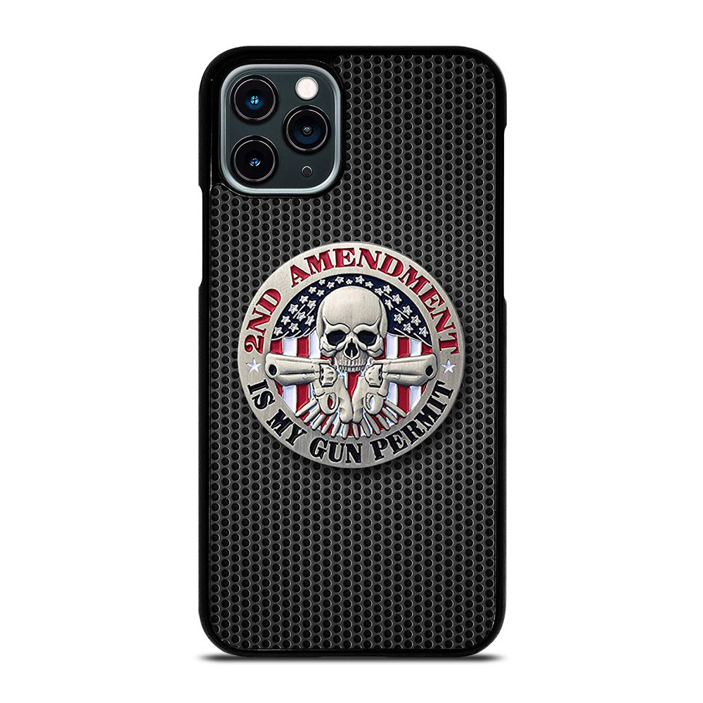 SECOND AMENDMENT AMERICAN GUN METAL LOGO iPhone 11 Pro Case Cover