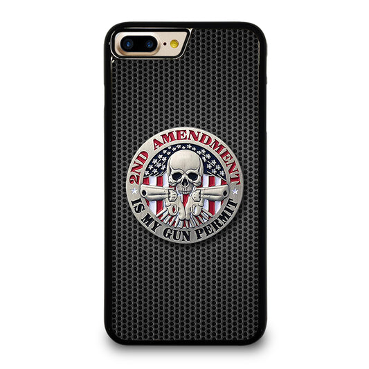 SECOND AMENDMENT AMERICAN GUN METAL LOGO iPhone 7 / 8 Plus Case Cover