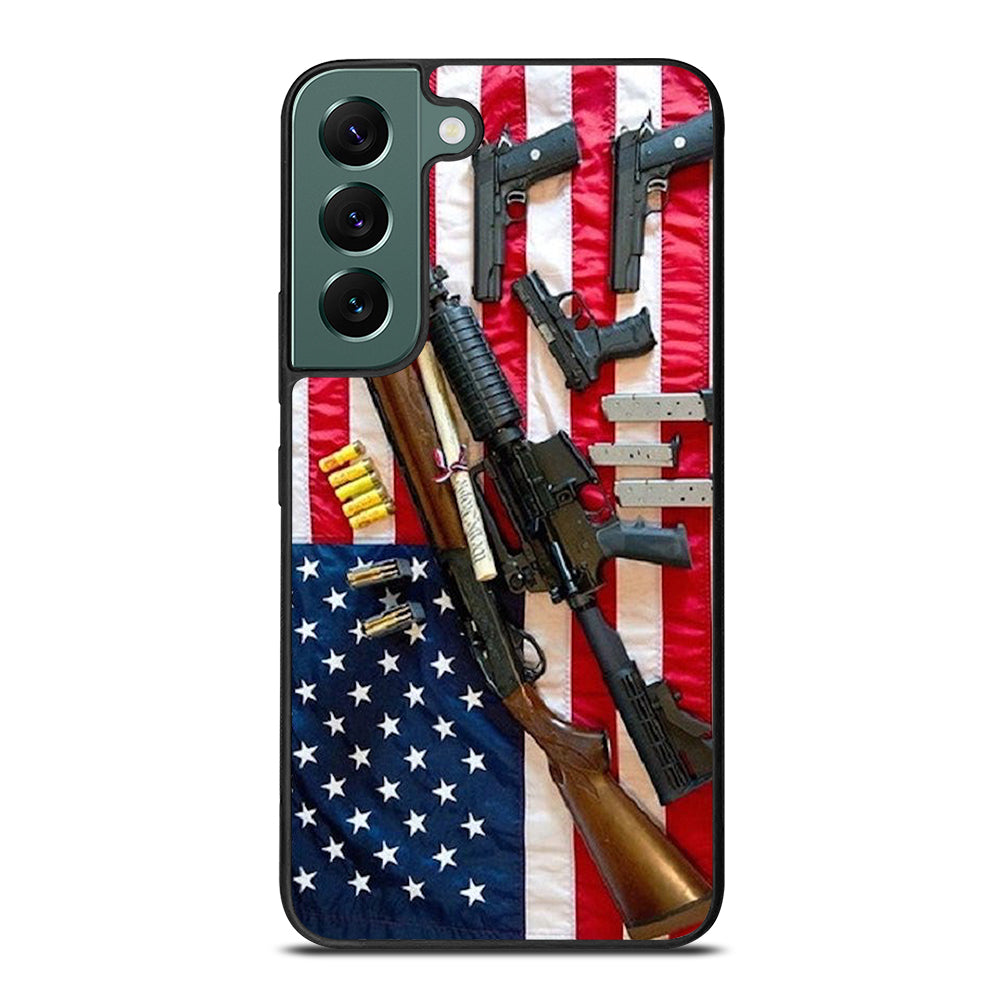 SECOND AMENDMENT AMERICAN GUN Samsung Galaxy S22 Case Cover