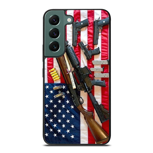 SECOND AMENDMENT AMERICAN GUN Samsung Galaxy S22 Case Cover
