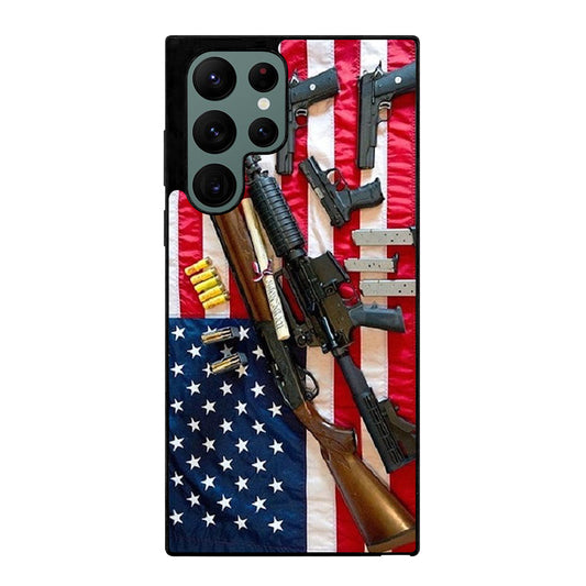 SECOND AMENDMENT AMERICAN GUN Samsung Galaxy S22 Ultra Case Cover