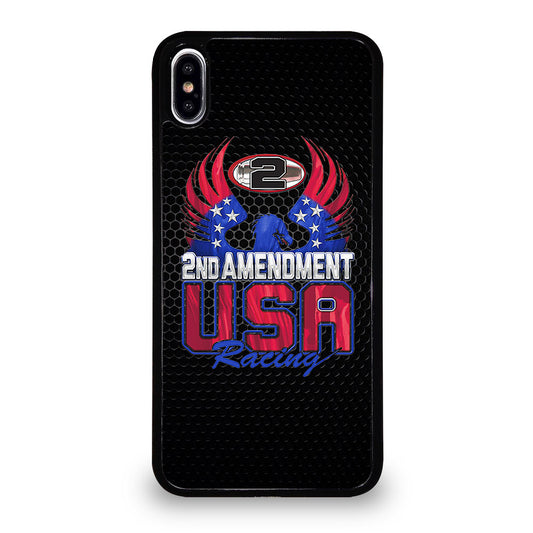 SECOND AMENDMENT LOGO METAL LOGO 2 iPhone XS Max Case Cover