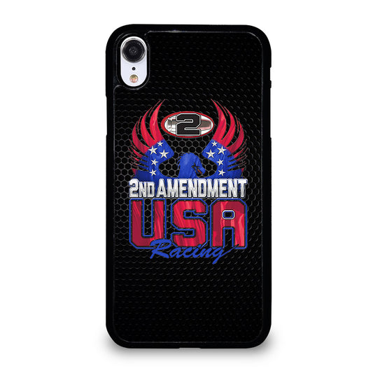 SECOND AMENDMENT LOGO METAL LOGO 2 iPhone XR Case Cover