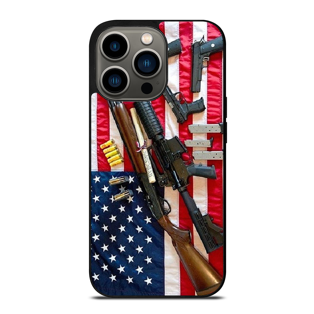 SECOND AMENDMENT AMERICAN GUN iPhone 13 Pro Case Cover