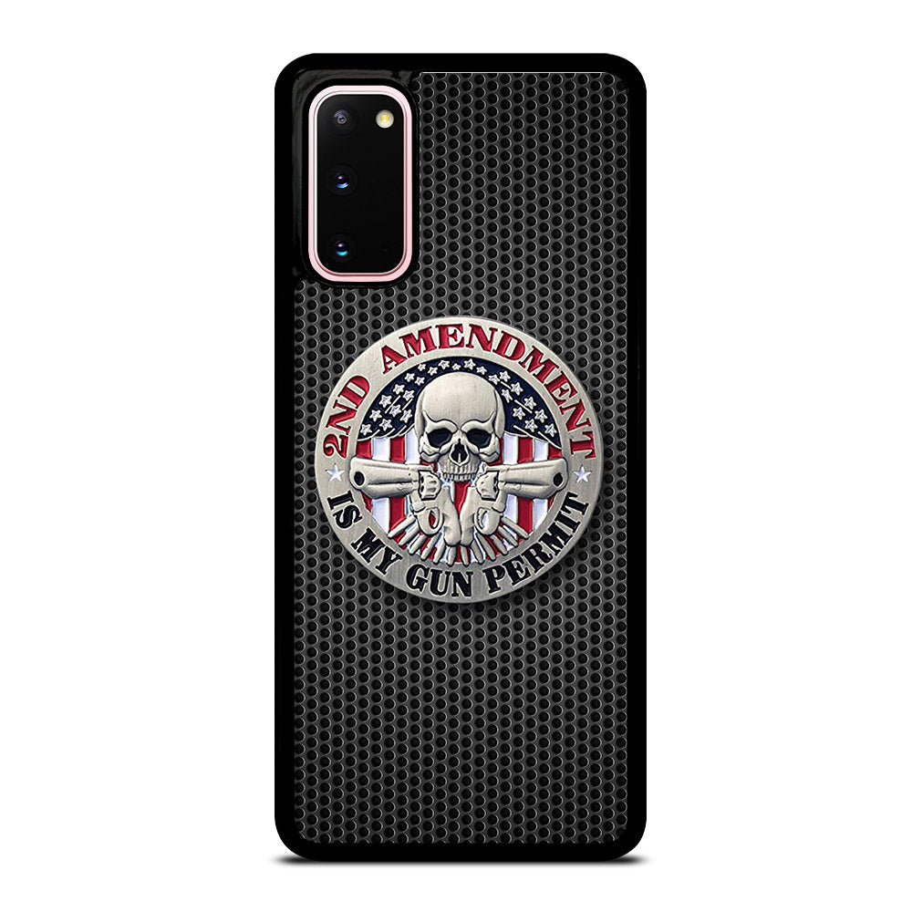 SECOND AMENDMENT AMERICAN GUN METAL LOGO Samsung Galaxy S20 Case Cover