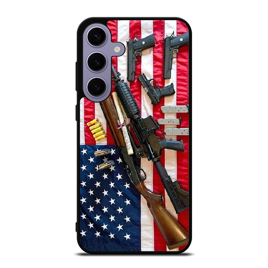 SECOND AMENDMENT AMERICAN GUN Samsung Galaxy S24 Plus Case Cover