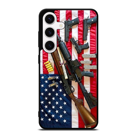 SECOND AMENDMENT AMERICAN GUN Samsung Galaxy S24 Case Cover