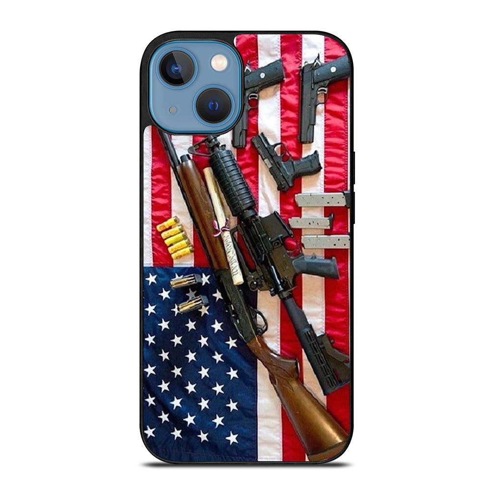 SECOND AMENDMENT AMERICAN GUN iPhone 13 Case Cover