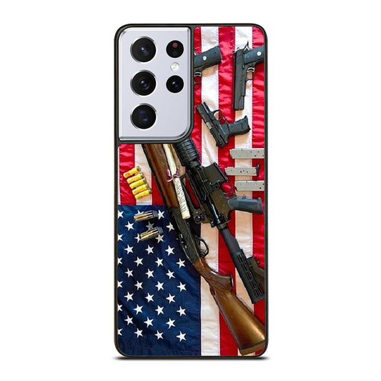 SECOND AMENDMENT AMERICAN GUN Samsung Galaxy S21 Ultra Case Cover