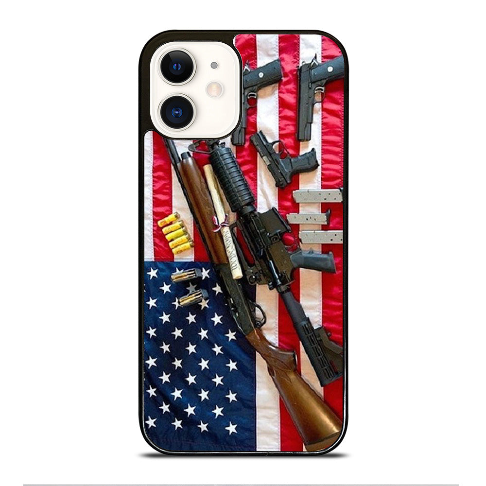 SECOND AMENDMENT AMERICAN GUN iPhone 12 Case Cover