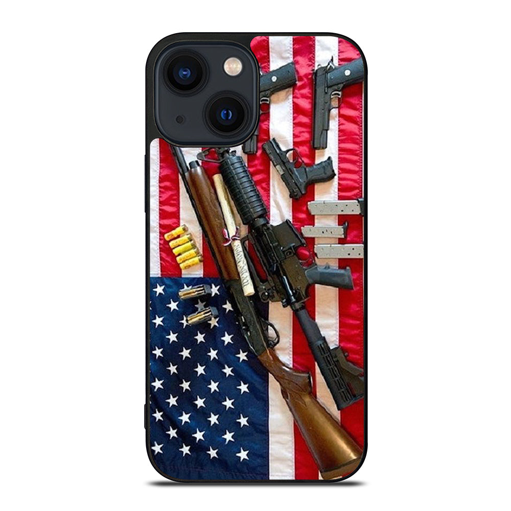 SECOND AMENDMENT AMERICAN GUN iPhone 14 Plus Case Cover