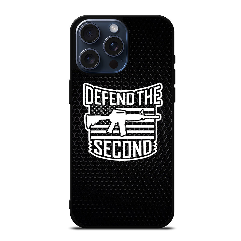 SECOND AMENDMENT LOGO METAL LOGO iPhone 15 Pro Max Case Cover