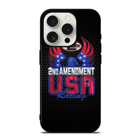 SECOND AMENDMENT LOGO METAL LOGO 2 iPhone 15 Pro Case Cover
