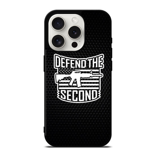 SECOND AMENDMENT LOGO METAL LOGO iPhone 15 Pro Case Cover