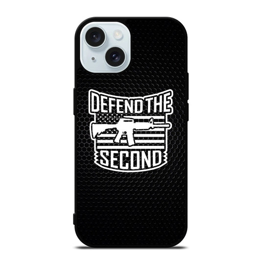 SECOND AMENDMENT LOGO METAL LOGO iPhone 15 Case Cover