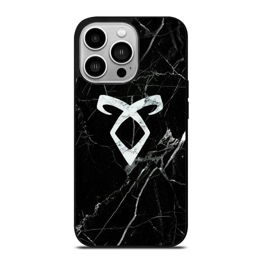 SHADOWHUNTER ANGELIC MARBLE LOGO iPhone 14 Pro Case Cover