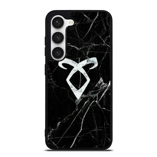 SHADOWHUNTER ANGELIC MARBLE LOGO Samsung Galaxy S23 Case Cover