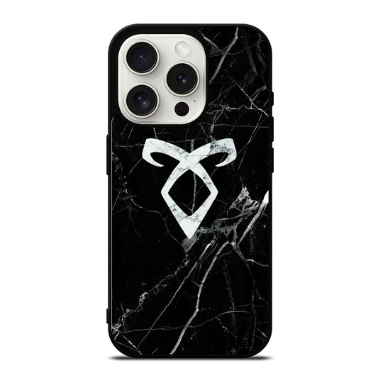 SHADOWHUNTER ANGELIC MARBLE LOGO iPhone 15 Pro Case Cover