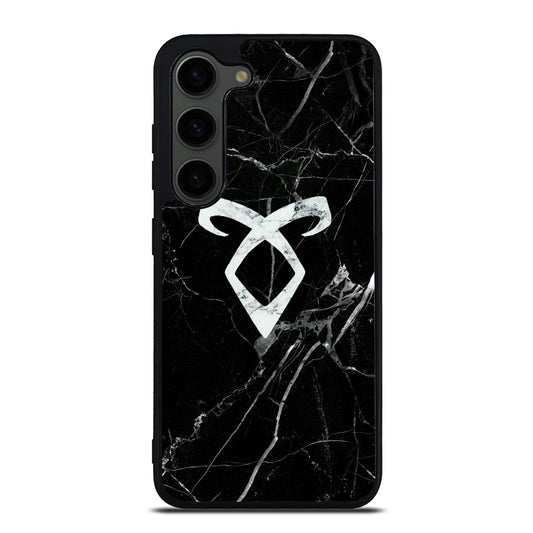 SHADOWHUNTER ANGELIC MARBLE LOGO Samsung Galaxy S23 Plus Case Cover