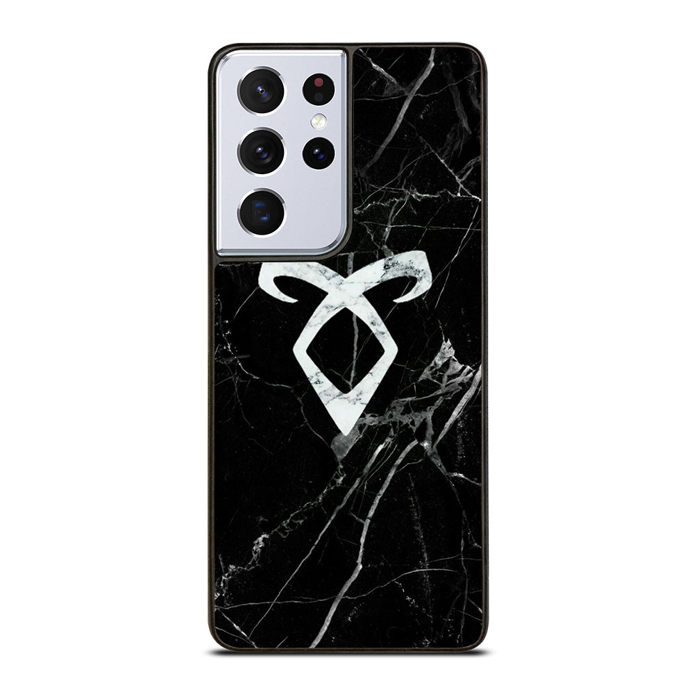 SHADOWHUNTER ANGELIC MARBLE LOGO Samsung Galaxy S21 Ultra Case Cover
