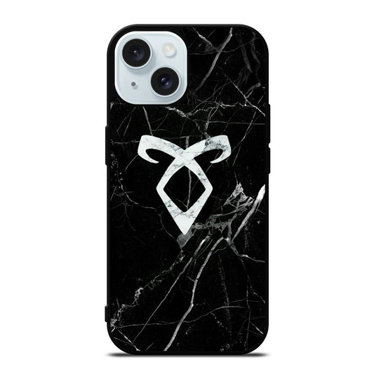 SHADOWHUNTER ANGELIC MARBLE LOGO iPhone 15 Case Cover