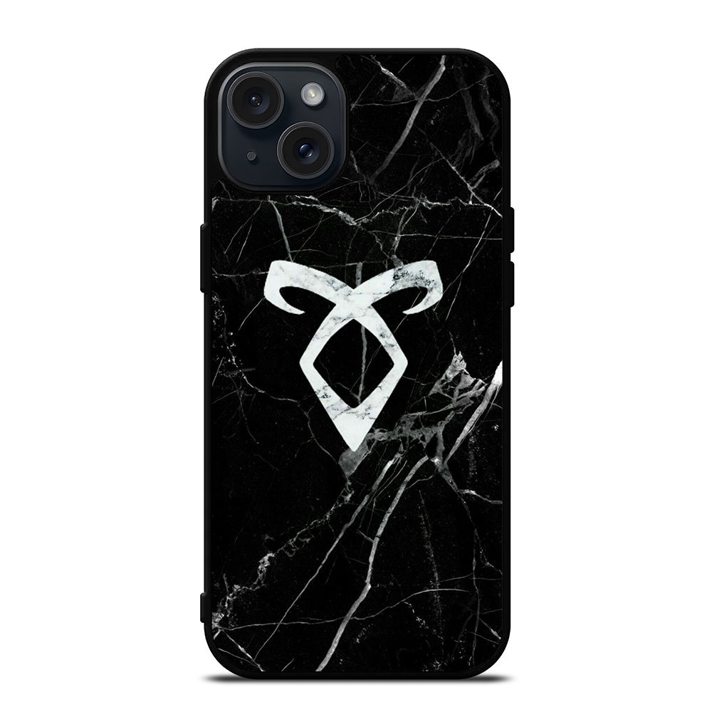 SHADOWHUNTER ANGELIC MARBLE LOGO iPhone 15 Plus Case Cover