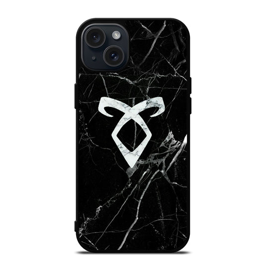 SHADOWHUNTER ANGELIC MARBLE LOGO iPhone 15 Plus Case Cover