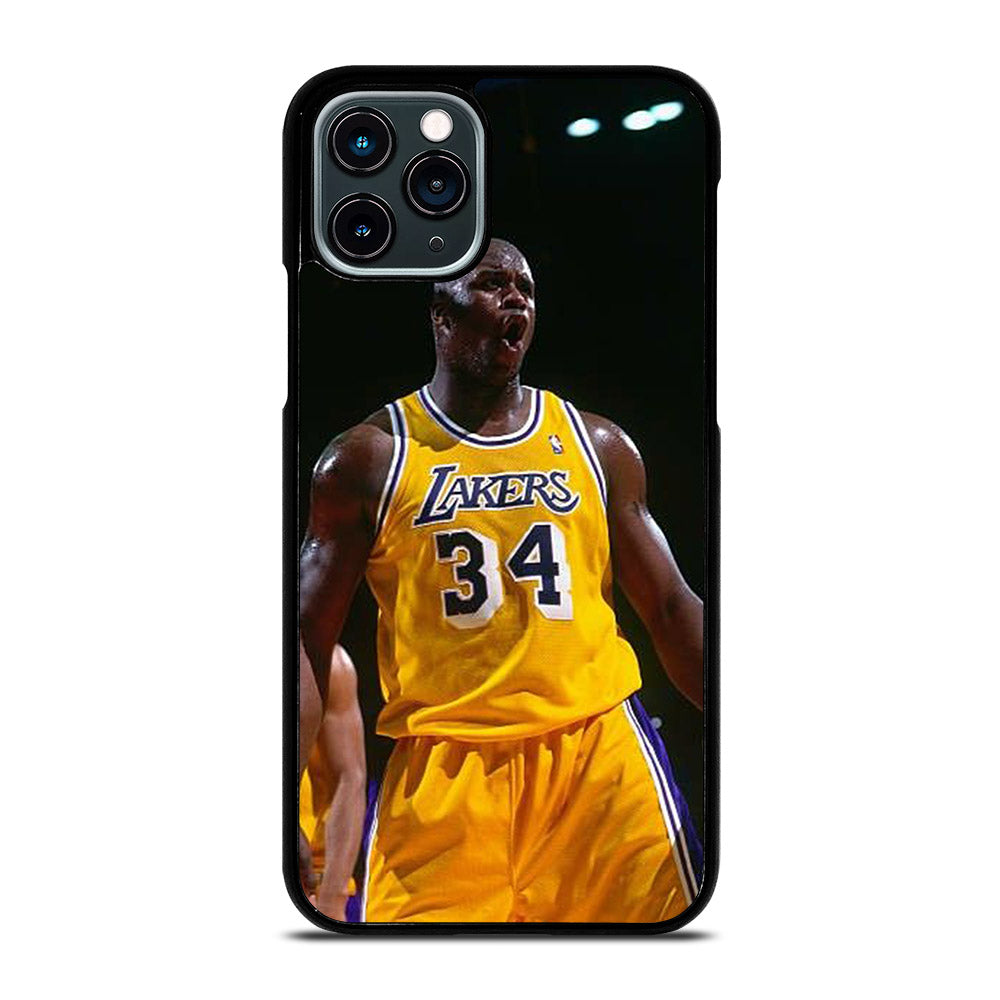 SHAQUILLE O'NEAL 34 LA LAKERS NBA iPhone 11 Pro Case Cover