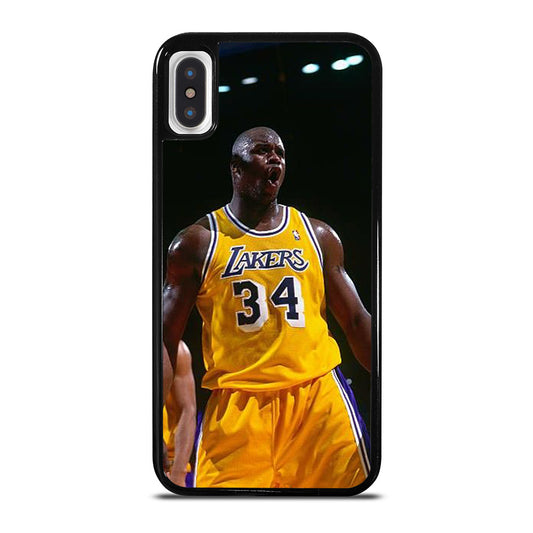 SHAQUILLE O'NEAL 34 LA LAKERS NBA iPhone X / XS Case Cover