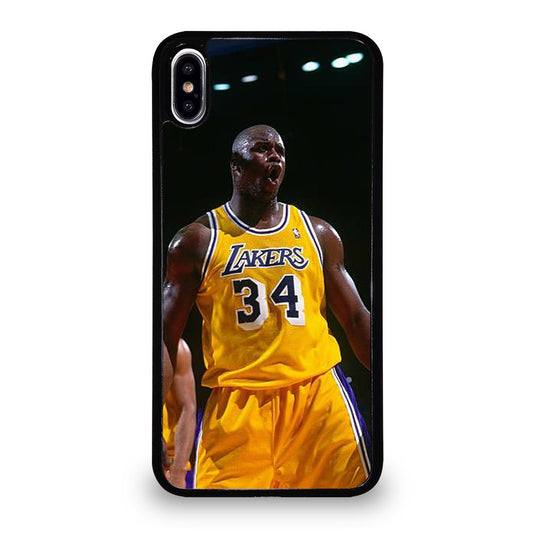 SHAQUILLE O'NEAL 34 LA LAKERS NBA iPhone XS Max Case Cover