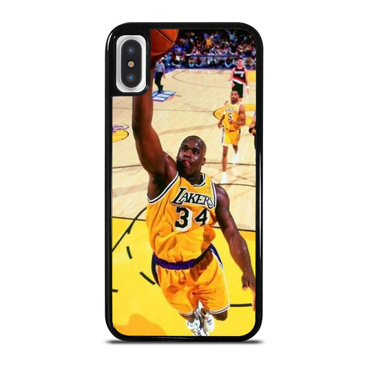 SHAQUILLE O'NEAL LA LAKERS NBA DUNK iPhone X / XS Case Cover