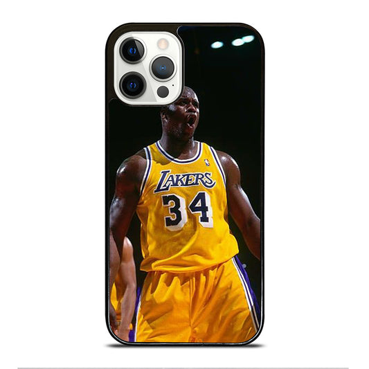SHAQUILLE O'NEAL 34 LA LAKERS NBA iPhone 12 Pro Case Cover