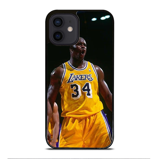 SHAQUILLE O'NEAL 34 LA LAKERS NBA iPhone 12 Mini Case Cover