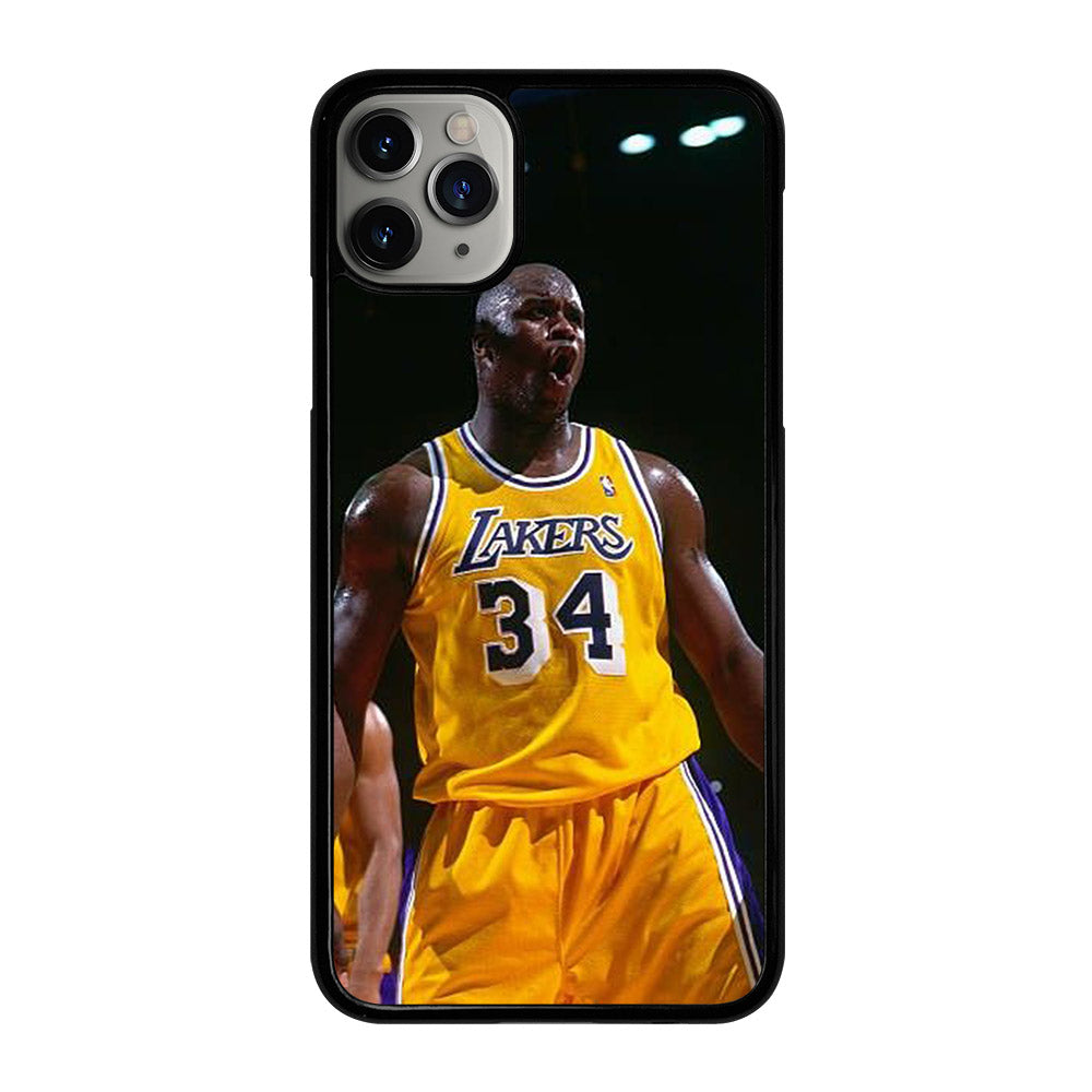 SHAQUILLE O'NEAL 34 LA LAKERS NBA iPhone 11 Pro Max Case Cover