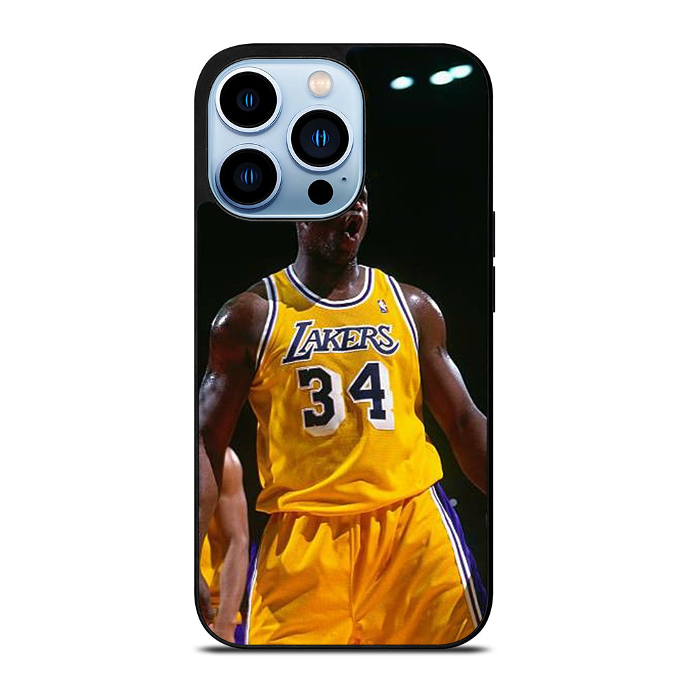 SHAQUILLE O'NEAL 34 LA LAKERS NBA iPhone 13 Pro Max Case Cover