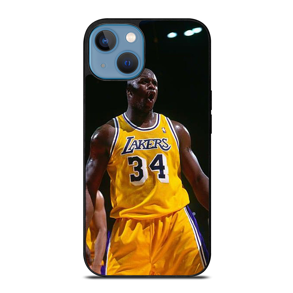 SHAQUILLE O'NEAL 34 LA LAKERS NBA iPhone 13 Case Cover