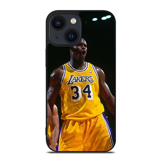 SHAQUILLE O'NEAL 34 LA LAKERS NBA iPhone 14 Plus Case Cover