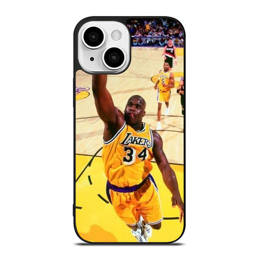 SHAQUILLE O'NEAL LA LAKERS NBA DUNK iPhone 13 Mini Case Cover