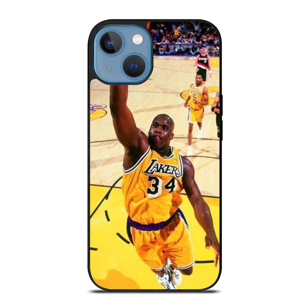 SHAQUILLE O'NEAL LA LAKERS NBA DUNK iPhone 13 Case Cover