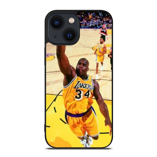 SHAQUILLE O'NEAL LA LAKERS NBA DUNK iPhone 14 Plus Case Cover