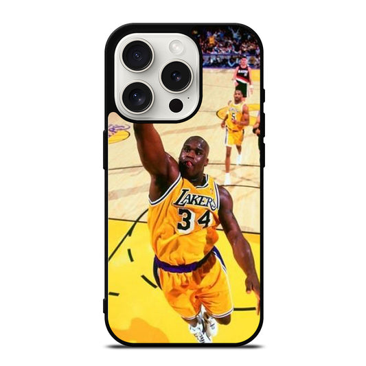 SHAQUILLE O'NEAL LA LAKERS NBA DUNK iPhone 15 Pro Case Cover