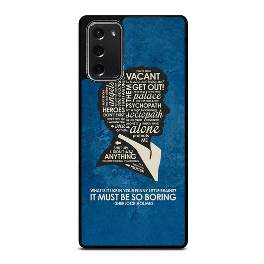 SHERLOCK HOLMES QUOTE Samsung Galaxy Note 20 Case Cover