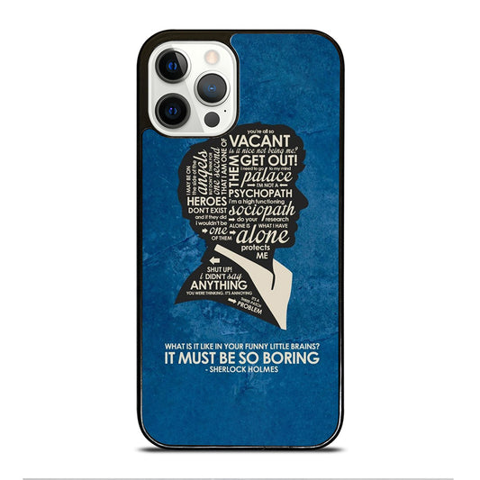 SHERLOCK HOLMES QUOTE iPhone 12 Pro Case Cover