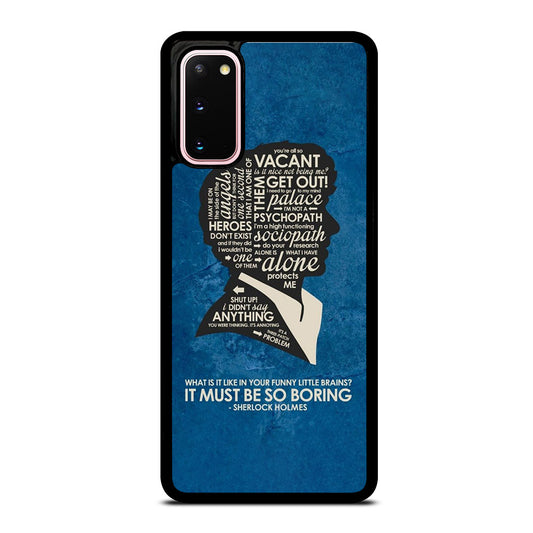 SHERLOCK HOLMES QUOTE Samsung Galaxy S20 Case Cover