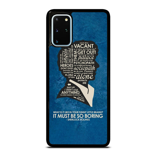 SHERLOCK HOLMES QUOTE Samsung Galaxy S20 Plus Case Cover