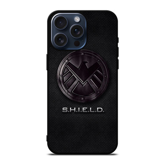 SHIELD LOGO METAL iPhone 15 Pro Max Case Cover