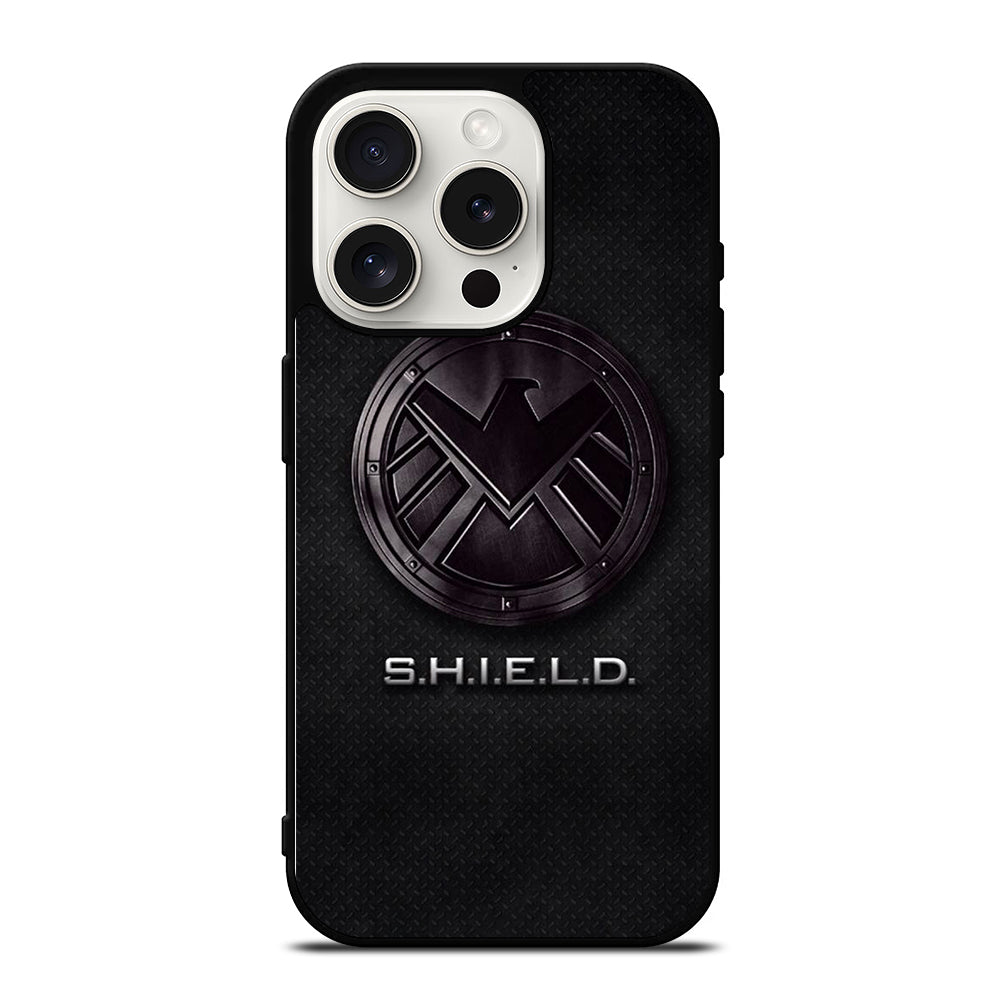 SHIELD LOGO METAL iPhone 15 Pro Case Cover