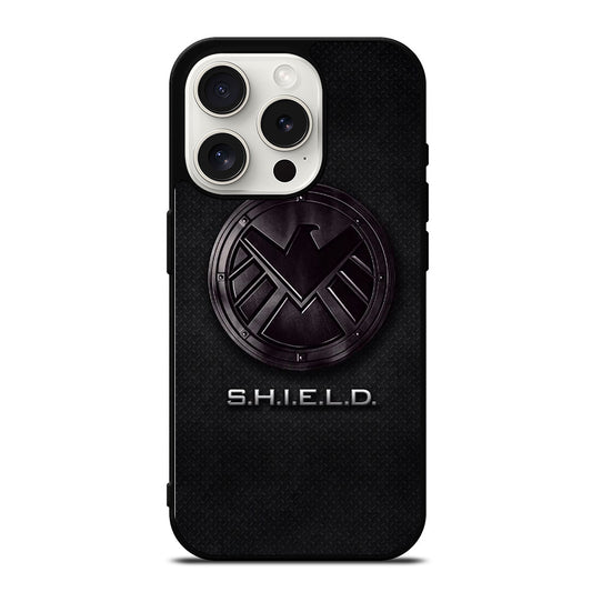SHIELD LOGO METAL iPhone 15 Pro Case Cover